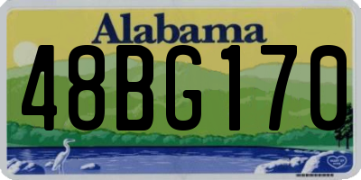 AL license plate 48BG170