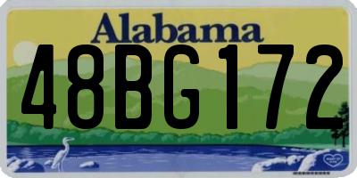 AL license plate 48BG172