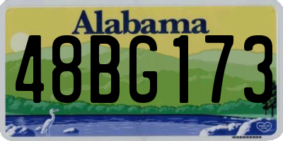 AL license plate 48BG173