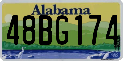 AL license plate 48BG174