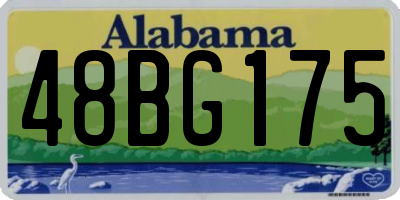 AL license plate 48BG175