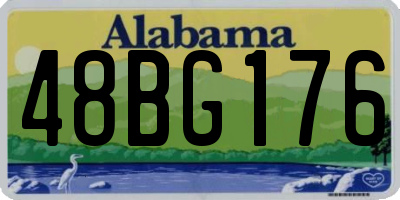 AL license plate 48BG176