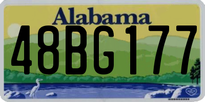 AL license plate 48BG177