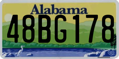 AL license plate 48BG178