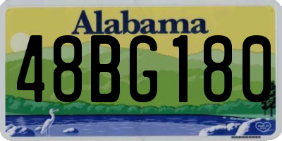 AL license plate 48BG180