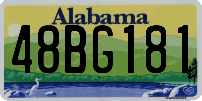 AL license plate 48BG181