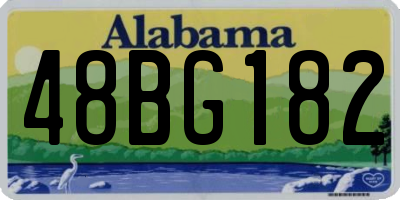 AL license plate 48BG182