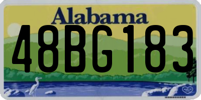 AL license plate 48BG183