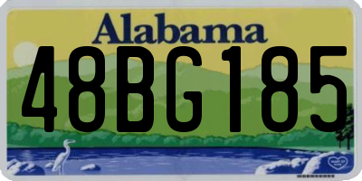 AL license plate 48BG185