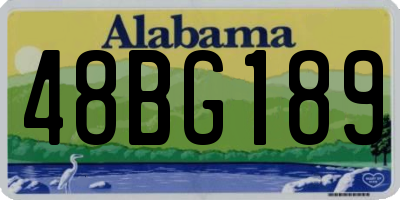 AL license plate 48BG189