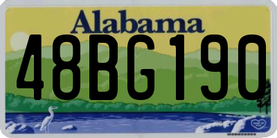 AL license plate 48BG190