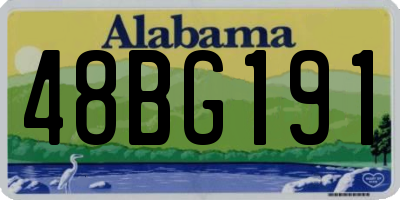 AL license plate 48BG191
