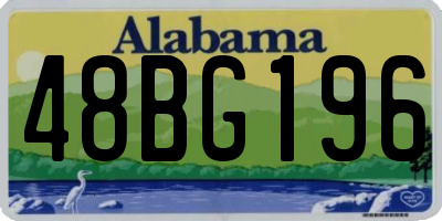 AL license plate 48BG196