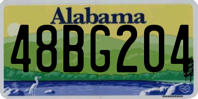 AL license plate 48BG204