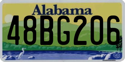 AL license plate 48BG206