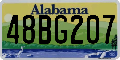 AL license plate 48BG207