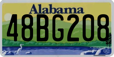AL license plate 48BG208