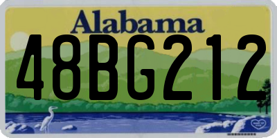 AL license plate 48BG212