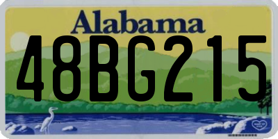 AL license plate 48BG215