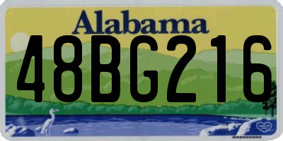 AL license plate 48BG216