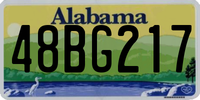 AL license plate 48BG217