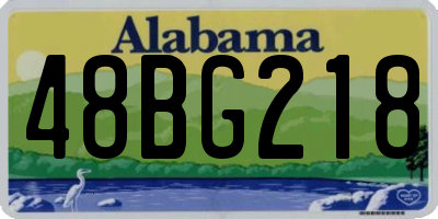 AL license plate 48BG218