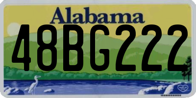 AL license plate 48BG222
