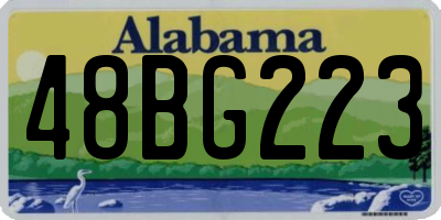 AL license plate 48BG223