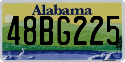 AL license plate 48BG225