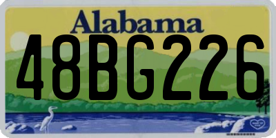 AL license plate 48BG226