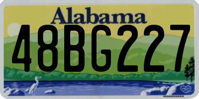 AL license plate 48BG227
