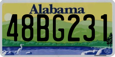 AL license plate 48BG231