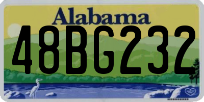 AL license plate 48BG232