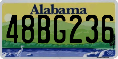 AL license plate 48BG236