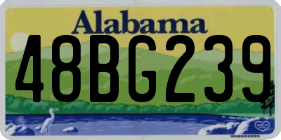 AL license plate 48BG239
