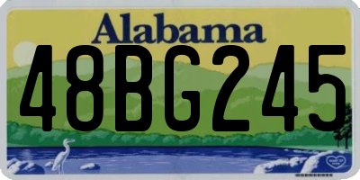 AL license plate 48BG245