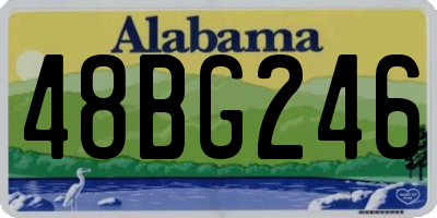AL license plate 48BG246