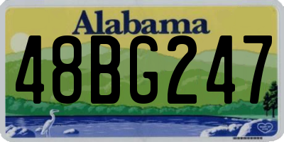 AL license plate 48BG247