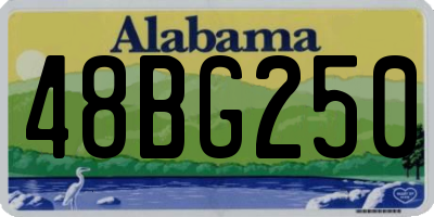 AL license plate 48BG250