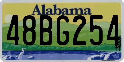 AL license plate 48BG254