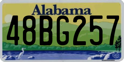 AL license plate 48BG257