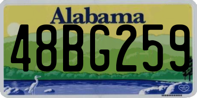 AL license plate 48BG259