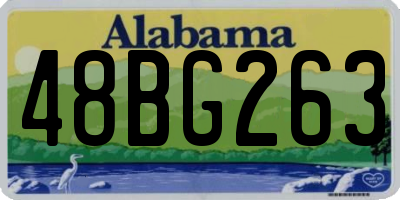 AL license plate 48BG263