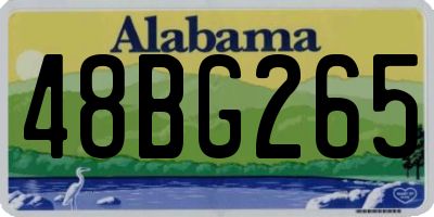 AL license plate 48BG265