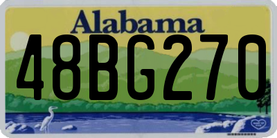 AL license plate 48BG270