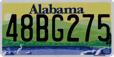 AL license plate 48BG275