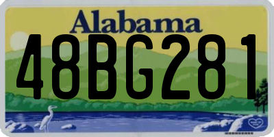 AL license plate 48BG281