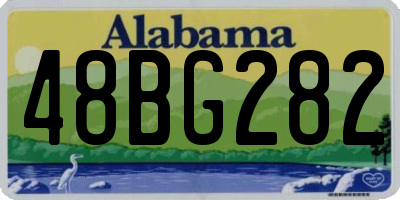 AL license plate 48BG282