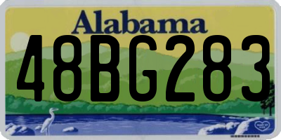 AL license plate 48BG283