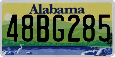 AL license plate 48BG285